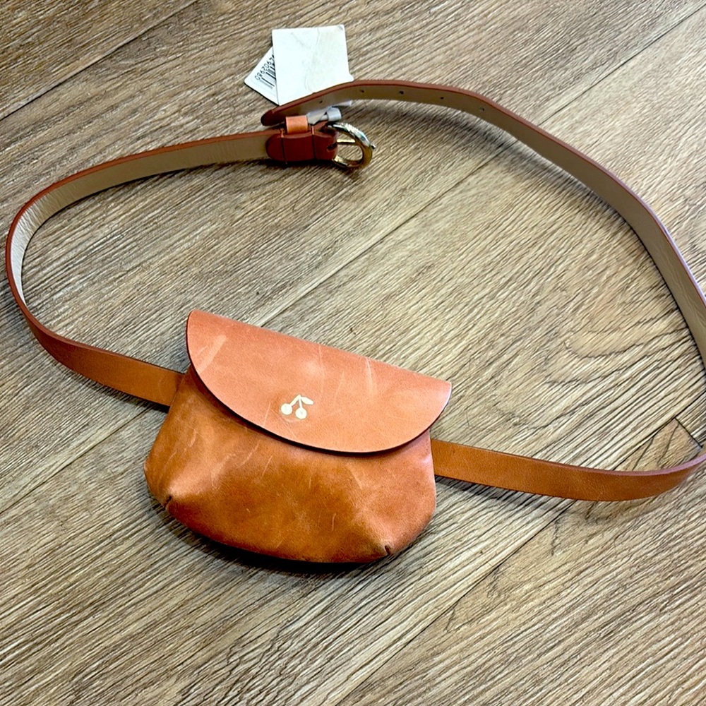 Bonpoint Brown Leather Shoulder Bag